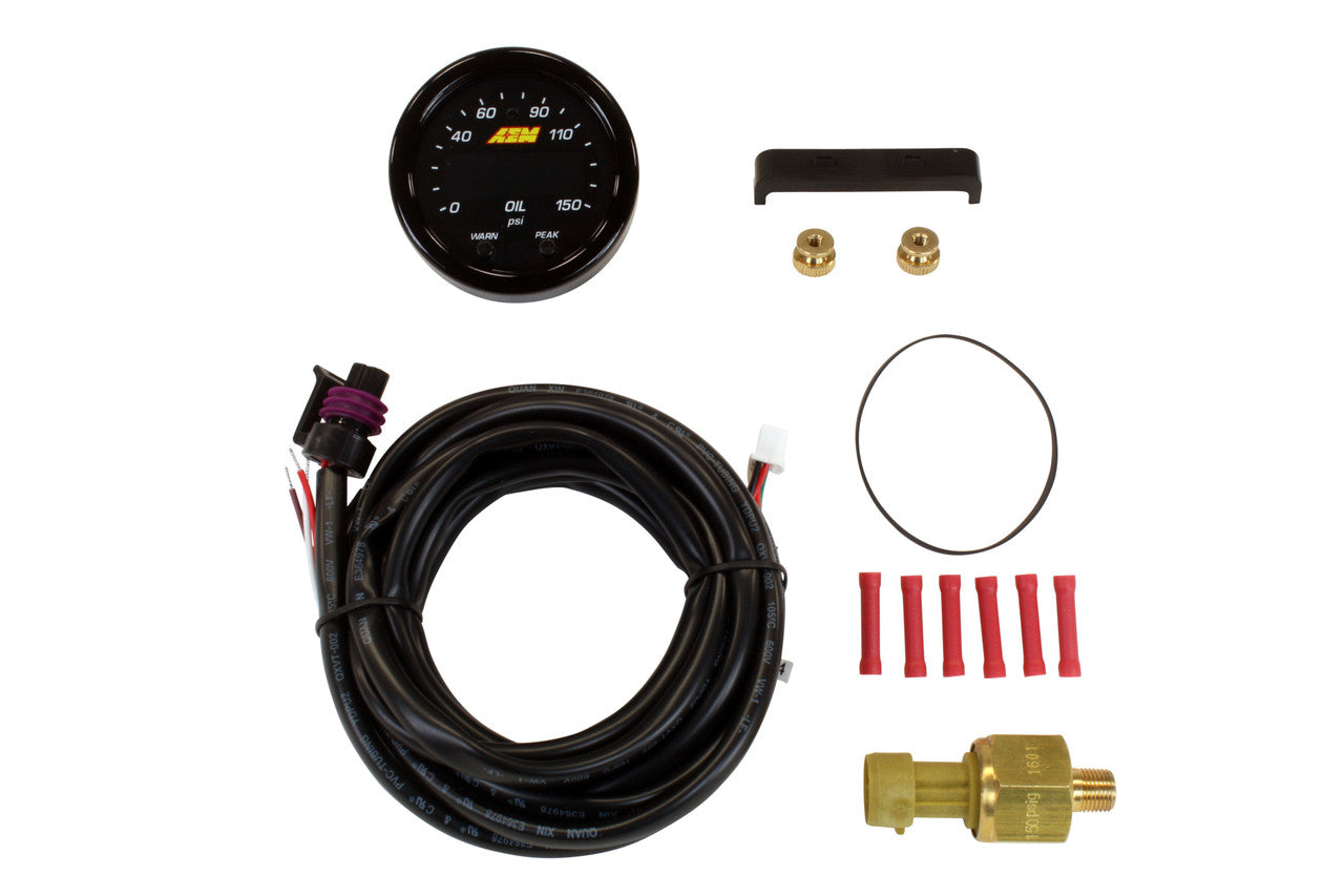 AEM X-Series Oil Pressure Gauge